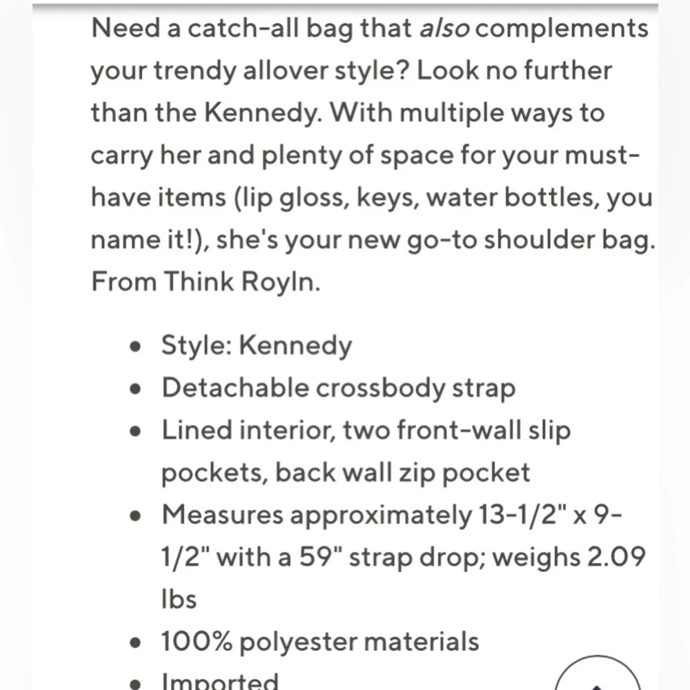 New THINK ROYLN Kennedy Shoulder Crossbody Bag Dark Nude Patent Tan Beige office - Picture 2 of 4